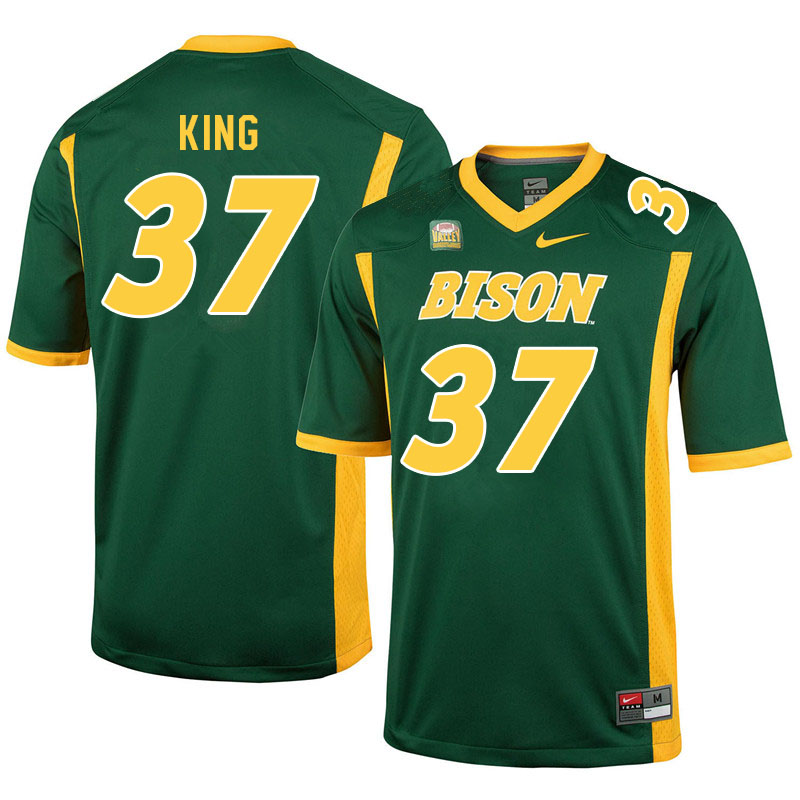 Men #37 Reggie King North Dakota State Bison College Football Jerseys Sale-Green - Click Image to Close